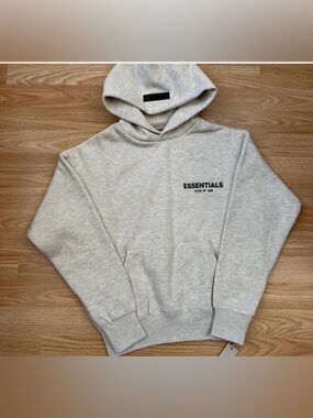 Essentials Kids Light oatmeal Hoodie 22 model size 6-7year Girl and Boy both can